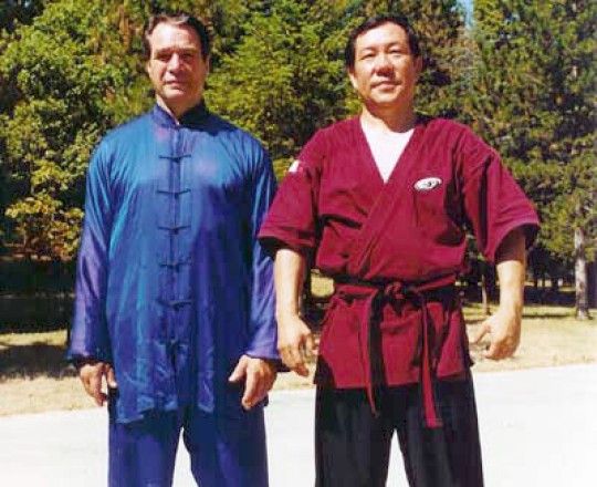 Il Maestro Yang Lin Sheng con il Maestro Sergio Mor Stabilini