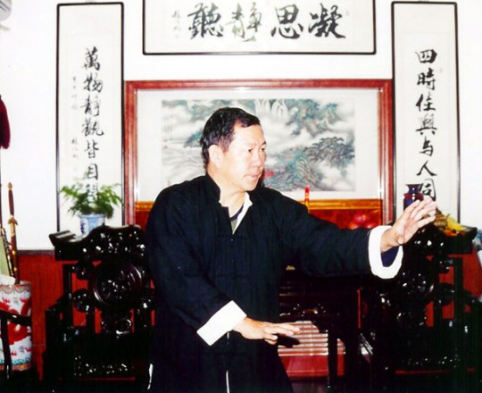 Il Maestro Yang Lin Sheng pratica Xing Yi Quan nella sua casa di Tianjin